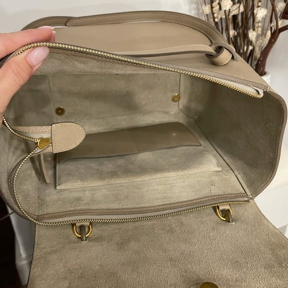 Authentic Celine Mini Belt Bag in Grained Calfskin Light Taupe NEW CONDITION! - Picture 11 of 16